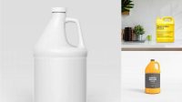 6755+ Gallon Mockup PSD for Free