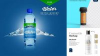 6755+ Matte PET Bottle PSD Mockup Layered PSD for Easy Editing