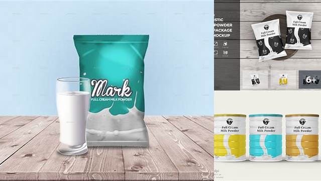 6758+ Milk Powder Mockup PSD Download