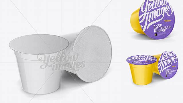 676+ K-Cup Pods PSD Mockup High-Angle Shot Editable Photoshop Template Freebie