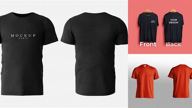 6762+ T Shirt Front Back Mockup Free High Resolution