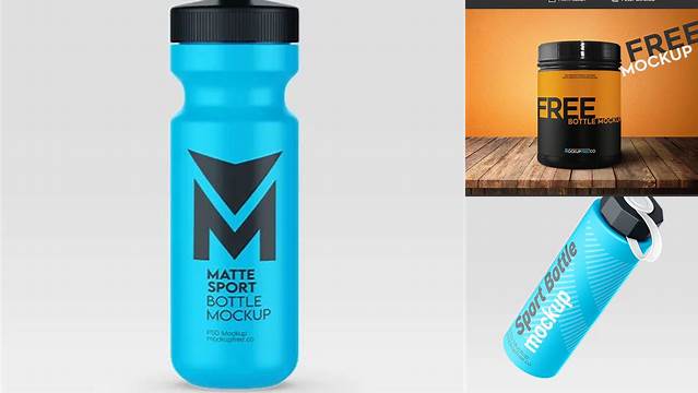 6765+ Matte Plastic Sport Nutrition Bottle PSD Mockup Elegant Free Template