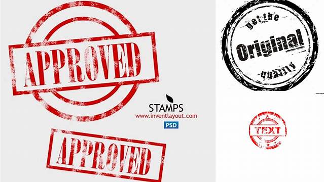 6767+ Stamp Template Psd Free PSD