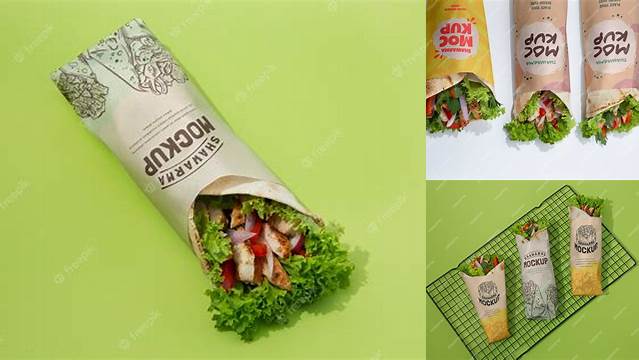 6769+ Shawarma Packaging Mockup Photoshop Resource Free