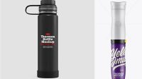 6770+ 1L Matte Thermos PSD Mockup Editable Photoshop Free Mockup