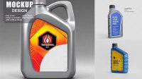 6772+ Engine Oil Bottle Mockup High-Quality Editable PSD