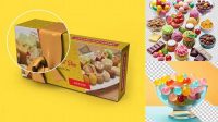 6772+ Transparent Container with Sweets PSD Mockup Photoshop PSD Free for Designers