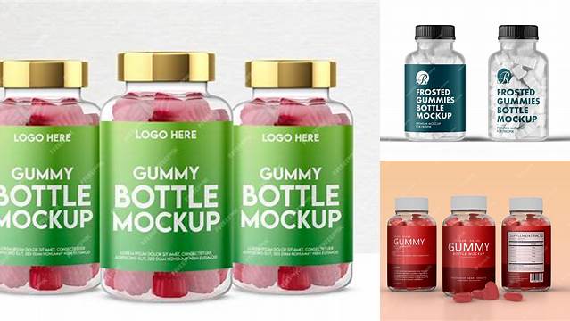 6773+ Gummy Bottle Mockup Free Downloadable PSD