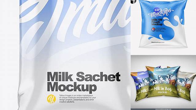 6776+ Milk Pouch Mockup Psd Free Download Free PSD