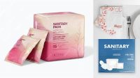 6779+ Sanitary Napkin Mockup PSD Download