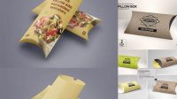 678+ Pillow Box Packaging Mockup Free Download Creative Free Photoshop Template