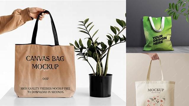 6780+ Canvas Bag PSD Mockup Half Side View Custom Mockup Graphic Design