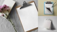 6783+ Clipboard With Textured Paper PSD Mockup Photoshop Resource Free