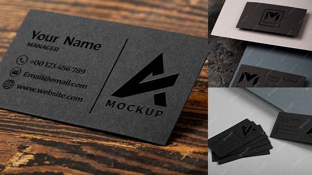 6786+ Glossy Business Cards PSD Mockup Modern Photoshop Resource