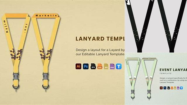 6787+ Lanyard Template Download Fully Layered Photoshop Freebie