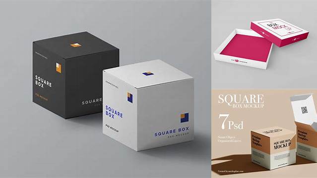 6789+ Square Box Mockup Free Download Free PSD