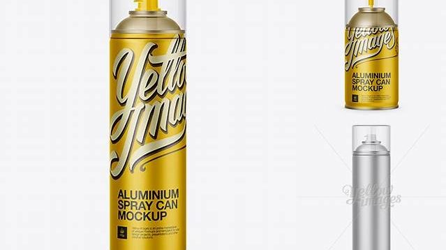 6795+ Aluminum Sprayer with Clear Cap PSD Mockup Professional Photoshop Design Freebie