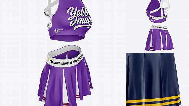 6799+ Cheerleader Costume PSD Mockup Side View Premium Mockup Freebie