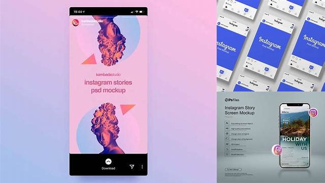 680+ Stories Instagram Mockup Hight Resolution
