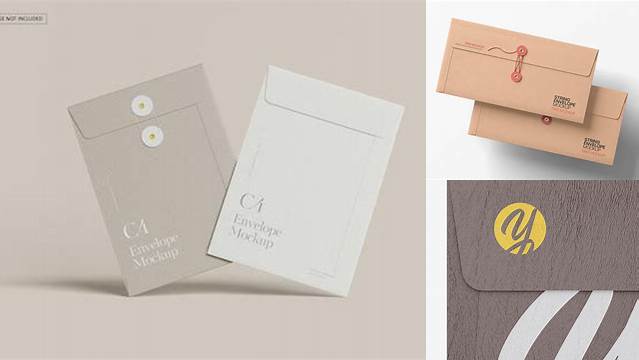 6801+ Leather Envelope With String Closure PSD Mockup Premium Free Graphic Resource