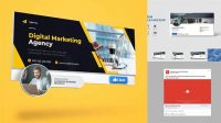 6805+ Linkedin Ad Mockup Psd Free PSD