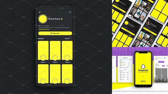 6805+ Snapchat Mockup Free Professional PSD Template