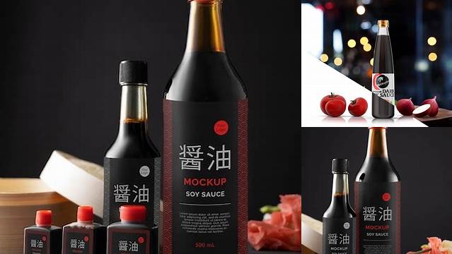 6806+ Soy Sauce Bottle Mockup Free PSD Download