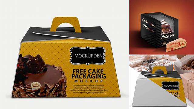 6812+ Cake Box Mockup Creative Design Resource