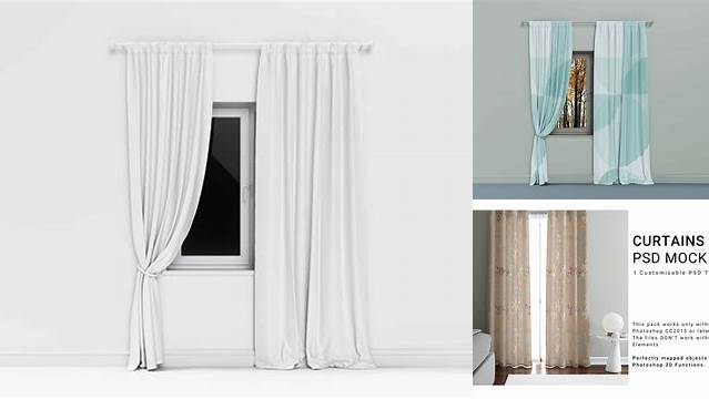 6812+ Curtain Mockup Free Download Versatile Photoshop File