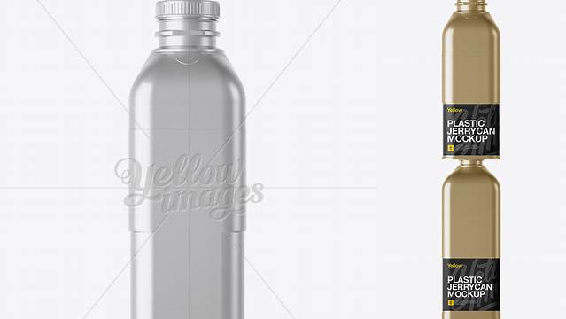 6812+ Metallic Milk Jug PSD Mockup Front and Back Views Free Creative Design