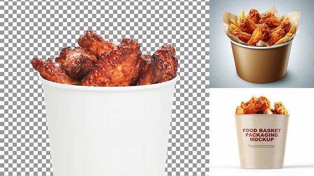 6814+ Fried Chicken Bucket Mockup Hight Resolution