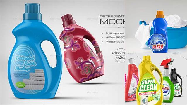 6816+ Detergent Pouch Mockup Exclusive Free PSD