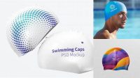 6817+ Swimming Cap Mockup Editable Graphic Free PSD