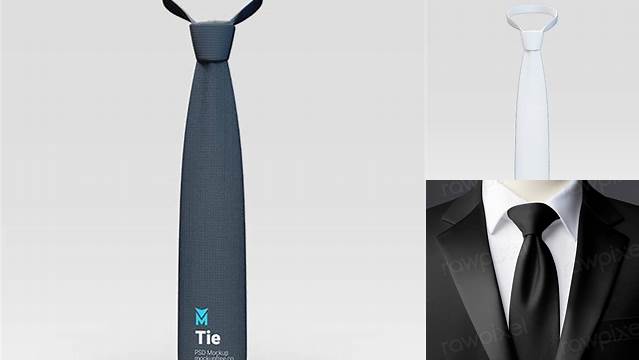 682+ Glossy Tie PSD Mockup Smart Layer PSD