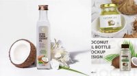 6823+ Coconut Oil Bottle Mockup Free Download Stylish Free PSD