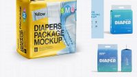 6824+ Diaper Packaging Mockup Free Smart PNG Image