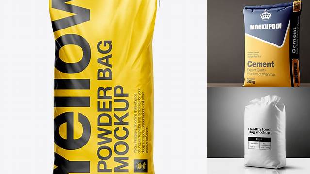 6827+ 25 Kg Bag Mockup Fully Layered PSD Freebie