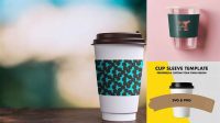 6827+ Cup Sleeve Mockups Advanced Editable PSD