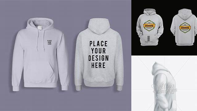 6827+ Men’s Hoodie Side View Premium Free Mockup PSD