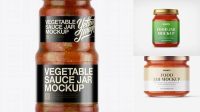 6830+ Canned Vegetable Sauce Jar PSD Mockup Free Creative Design