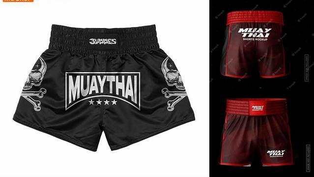 6832+ Muay Thai Shorts Mockup PSD Free Download