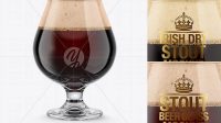 6838+ Snifter Glass With Stout Beer PSD Mockup Smart Layer PSD