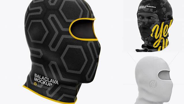 6839+ Balaclava PSD Mockup Side View Best for Showcase