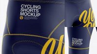 684+ Men’s Cycling Shorts v2 PSD Mockup Back Right Half Side View Versatile and Elegant PSD File