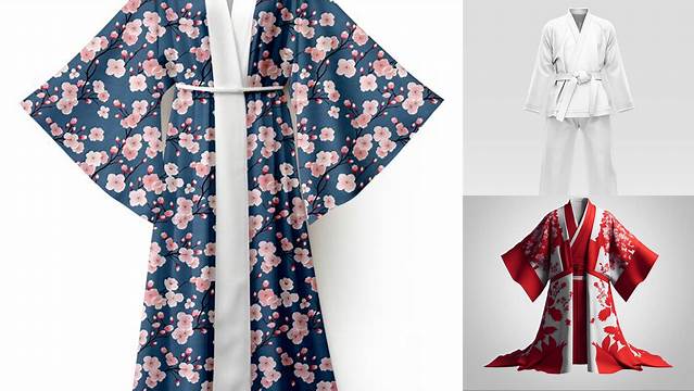 6841+ Mockup Kimono Elegant PSD Mockup