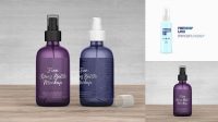 6843+ Blue Spray Bottle PSD Mockup Exclusive and Stylish Design PSD