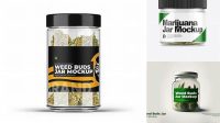 6846+ Weed Jar Mockup Easy Editable