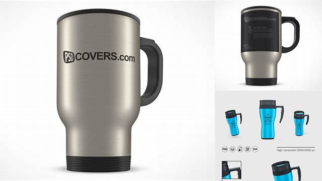 6850+ Metal Thermo Mug PSD Mockup Download Premium PSD Resource