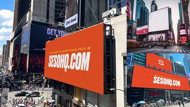 6852+ Times Square Billboard Mockup High-Resolution PSD Download