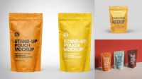 6854+ Matte Stand-Up Pouch PSD Mockup Download Free Premium Design PSD